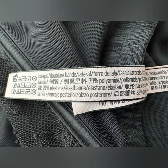 Victoria's Secret Dream Angels unlined black lace-up corset top, Size Large - Picture 11 of 12